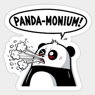 Panda-Monium! Sticker